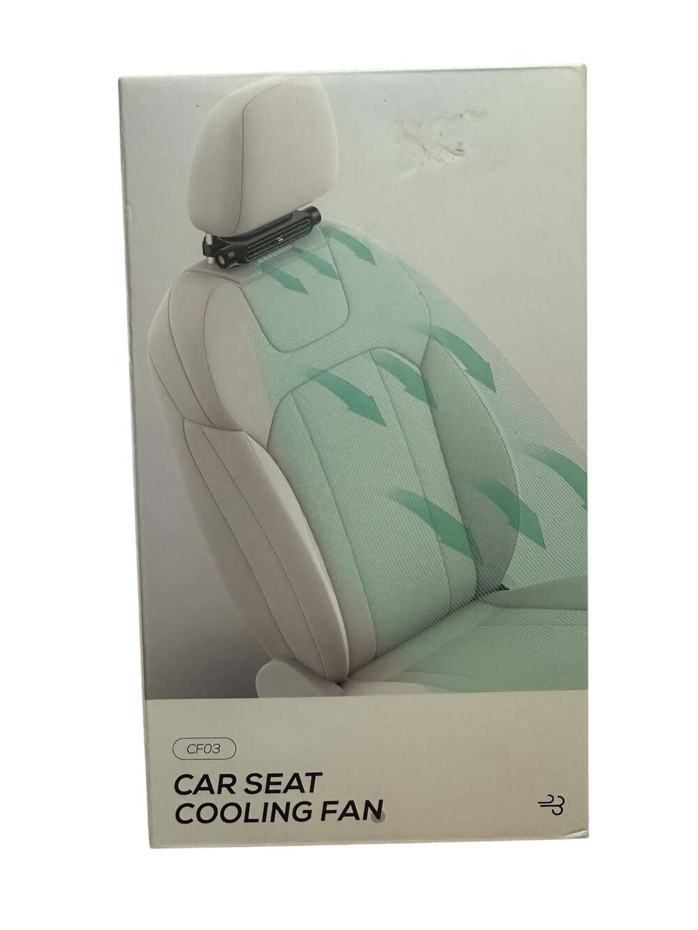 CF03 Portable Car Seat Cooling Headrest Fan with 3-Speeds